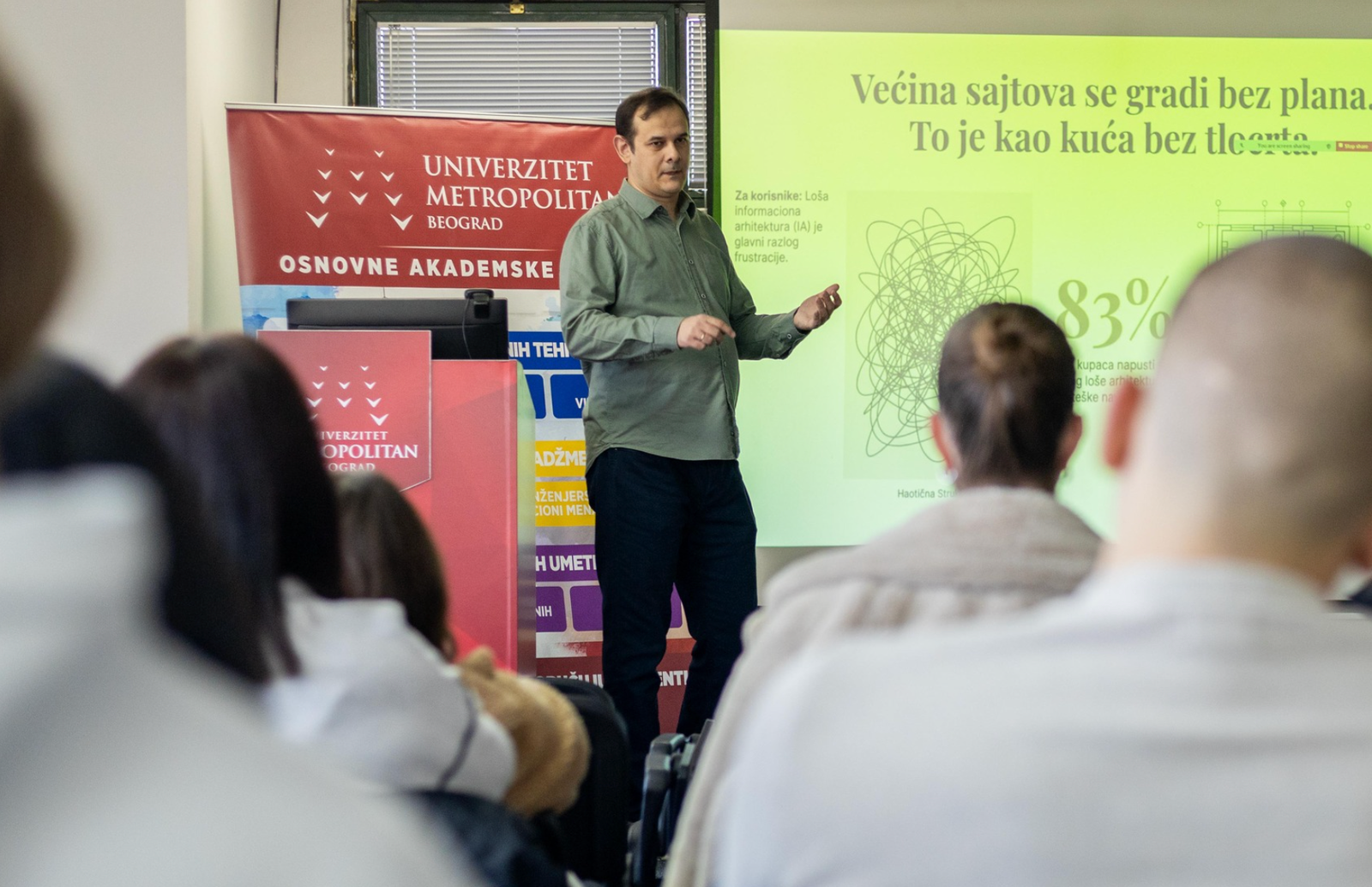Ivan Muljevski predavač na Met Talks — Univerzitet Metropolitan Niš